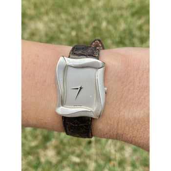Angela Cummings Tank Style Women's Wrist Watch in Leather Strap – Assay Jewelers