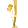 Art Deco Gold Mesh Makeup Purse with Mirror & Rouge Lipstick Holder