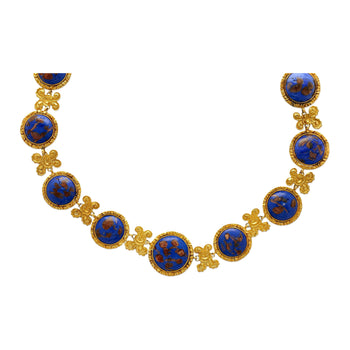 Blue Lapis Reviere Necklace in 14k & 18K Gold – Assay Jewelers