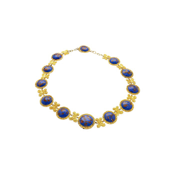 Blue Lapis Reviere Necklace in 14k & 18K Gold – Assay Jewelers