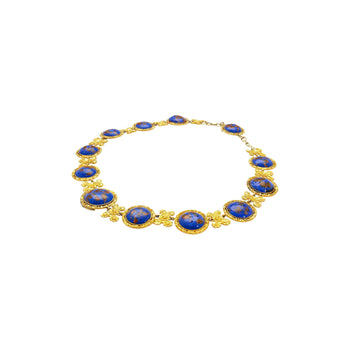 Blue Lapis Reviere Necklace in 14k & 18K Gold – Assay Jewelers