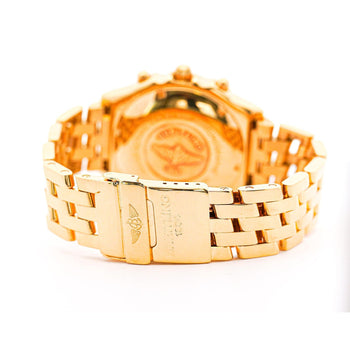 Breitling 18K Yellow Gold Chronomat Black Dial 1884 Ref. K13050.1 w/ Box & Papers – Assay Jewelers