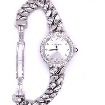Bulgari 31mm Catene Watch with 18k White Gold and Diamond Link Strap – Assay Jewelers