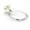 CGL Certified 4.12 Carat I/VS1 Diamond 14K White Gold Solitaire Engagement Ring