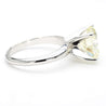 CGL Certified 4.12 Carat I/VS1 Diamond 14K White Gold Solitaire Engagement Ring