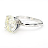CGL Certified 4.12 Carat I/VS1 Diamond 14K White Gold Solitaire Engagement Ring