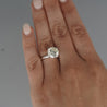 CGL Certified 4.12 Carat I/VS1 Diamond 14K White Gold Solitaire Engagement Ring