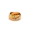 Cartier 3 Band Trinity Ring in 18K Solid Gold Size 4