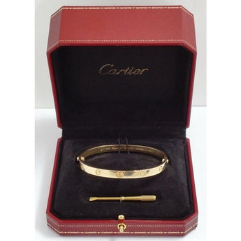 Bracelet Cartier Love en or jaune, taille 21, avec boîte Cartier d’origine / tournevis – Assay Jewelers