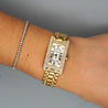 Cartier Tank Américaine Diamond Bezel Quartz 18K Gold Watch