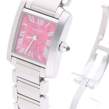 Cartier Tank Francaise W51030Q3 Raspberry Rose Dial Christmas Edition Watch – Assay Jewelers