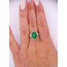 Certified 5.16 Carat Fei Cui Type A Jadeite Jade and Diamond Cocktail Ring