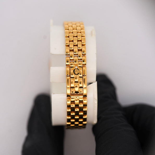 Chopard Happy Diamonds 22.05 Carat Diamond Ref 4097 Bezel 18K Yellow Gold Watch