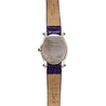 Chopard Happy Sport Floating Diamond & Diamond Bezel Purple Leather Strap Watch