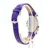 Chopard Happy Sport Floating Diamond & Diamond Bezel Purple Leather Strap Watch