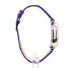 Chopard Happy Sport Floating Diamond & Diamond Bezel Purple Leather Strap Watch
