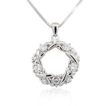 Diamond Crown of Thorns Platinum Pendant Necklace – Assay Jewelers