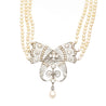 Edwardian GIA Certified Saltwater Pearl & Old Euro Cut Diamond Necklace