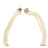Edwardian GIA Certified Saltwater Pearl & Old Euro Cut Diamond Necklace