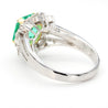 GIA Cert. 2.59 Carat Colombian Emerald & Diamond Platinum Gold Cocktail Ring