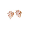 GIA Certified 10.78 Carat Heart Cut Pink Diamond Cluster Stud Earrings in 18k