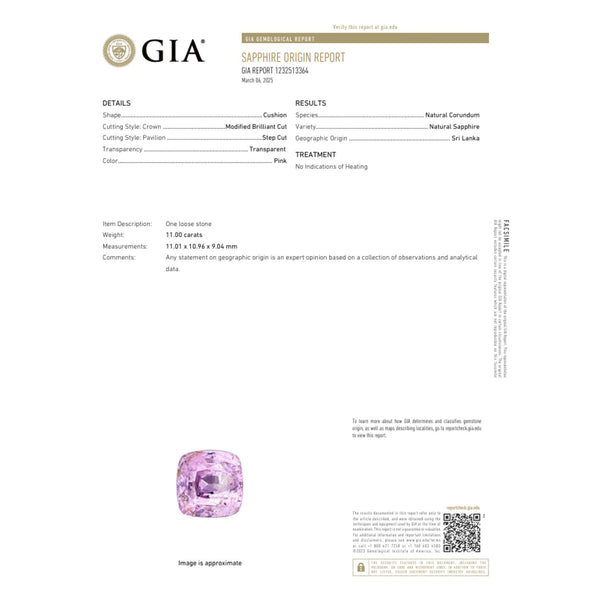 GIA Certified 11 Carat Bubble Gum Pink Sapphire Bezel Set Solitaire Ring
