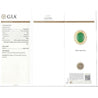 GIA Certified 14.68 Carat Grade A Jadeite Jade Ring with Diamond in 18K Gold