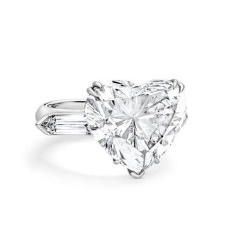GIA Certified 18.95 Carat Internally Flawless Type II-A Heart-Cut Diamond Three Stone Ring – Assay Jewelers