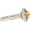 GIA Certified 1.01 Carat Round Cut Fancy Yellow Diamond Ring