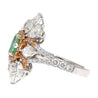 GIA Certified 1.39 Carat Radiant Cut Fancy Intense Yellowish Green Diamond Ring