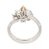 GIA Certified 2.17 Carat TW Fancy Intense Orange Shield Mixed Cut Diamond Ring