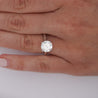GIA Certified 2.56 Carat Round Cut Diamond Cathedral Solitaire Ring