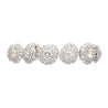 GIA Certified 30 Carat Round Diamond Circle Link Bracelet in 18K White Gold