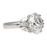 GIA Certified 3.23 Carat TW Oval Lab Grown Diamond Platinum Engagement Ring