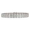 GIA Certified 46 Carat Radiant Cut Lab Grown Diamond Tennis Bracelet