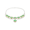 GIA Certified 46.45 Carat Emerald and Diamond Chandelier Necklace