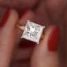 GIA Certified 5.13 Carat Princess Cut M/SI2 Diamond Solitaire Engagement Ring