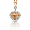 GIA Certify 5.78ct Color Shield Cut Diamond Pendant Necklace