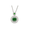 GIA Certified 8.58 Carat Demantoid Pendant Necklace in 18K White Gold