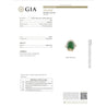 GIA Certified 9 Carat Jadeite Jade Type A and Diamond Halo Ring