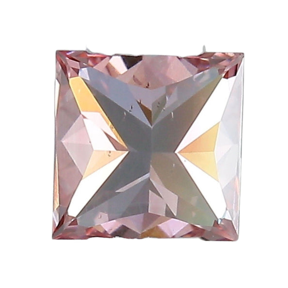 GIA Certified Argyle Fancy Intense 0.26 Carat Princess Cut Loose Diamond