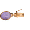 GIA Certified GUMP Signed Lavender Jadeite Jade 14K Gold Link Bracelet