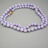 GIA Certified Gumps San Francisco Type A Lavender Jadeite Bead Necklace
