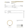 GIA Certified No Heat Blue Sapphire 18k Gold Cable Chain Choker Necklace 15.5"