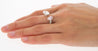 GIA Certified Oval Cut Fancy Orangy Pink & White Diamond Toi Et Moi 18K Ring
