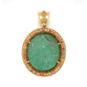 GIA certified 250 Carat Colombian Emerald Pendant in 18k Rose Gold