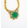 GRS Certified 108 Carat Carved Pastel Green Emerald Regal Pendant Necklace