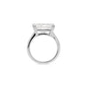 IGI Cert. 4.25 Carat Radiant Cut Lab Grown Diamond East West Engagement Ring