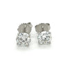 IGI Certified 2.1 Carat Total Round Cut Lab Grown CVD Diamond Stud Earring