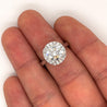 IGI Certified 3.45 Carat Round Cut Diamond in Platinum Setting